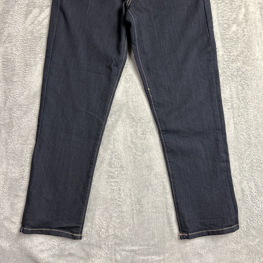 Flying Monkey Womens Jeans Dark Wash Sz. 28 Relaxed Stretch Straight Leg Capri - Picture 4 of 16